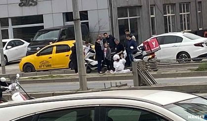 Bir anda oldu... Otomobile arkadan çarptı…