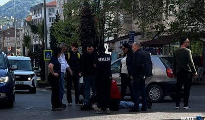 Sürücü hakimiyetini kaybetti… Motosikleti devirdi…