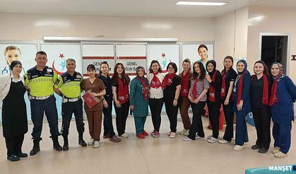 Jandarma trafik timinden anlamlı jest…