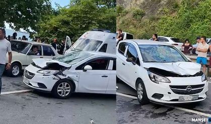 Otomobil baba ve oğluna çarptı… Durumları ağır…