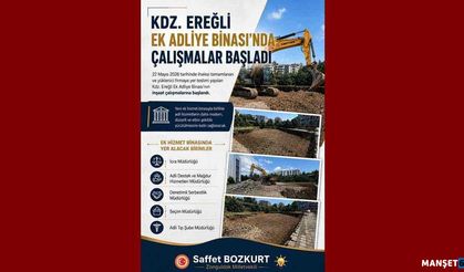 Adliye EK binasında çalışmalar başladı…