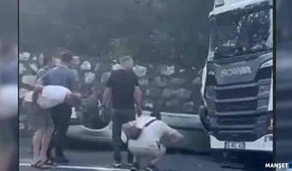 TIR otomobile çarptı… Sürücü öldü..