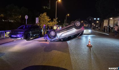 Otomobillere çarpıp yakla attı...