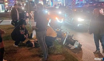 Kontrolsüz kavşakta çarpıştılar…