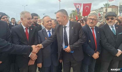 Kısa sohbette sıcak tavırları ile dikkat çekti