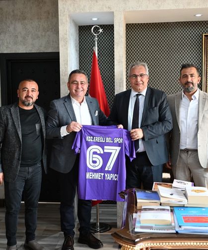 Belediyespor'dan Yapıcı'ya makamında ziyaret....