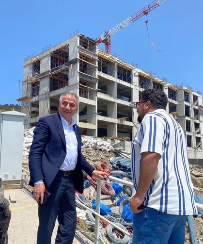 Bin kişilik KYK yurdu  inşaat çalışmaları devam ediyor...