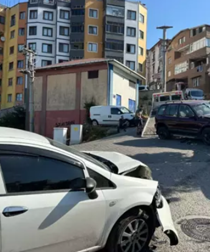 Freni boşalıp araçlara çarptı... Yaralılar var...
