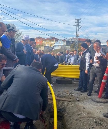 Tarihi Hizmet... Doğalgaz İçin İlk Kazma Vuruldu...