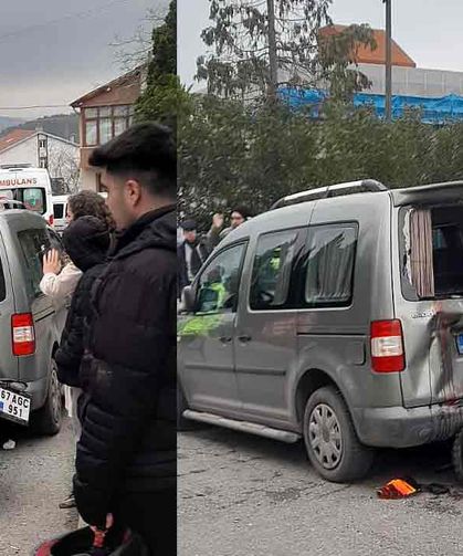 Feci kaza… Duran kamyonete çarptı…