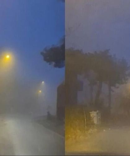 Gün boyu yağışlı olan hava kendini sise bıraktı...
