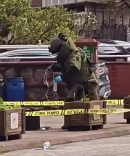 Elimde bomba var diye bağıran şahıs korku dolu anlar yaşattı