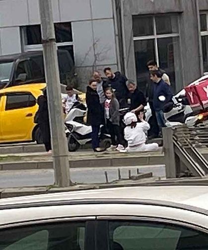 Bir anda oldu... Otomobile arkadan çarptı…