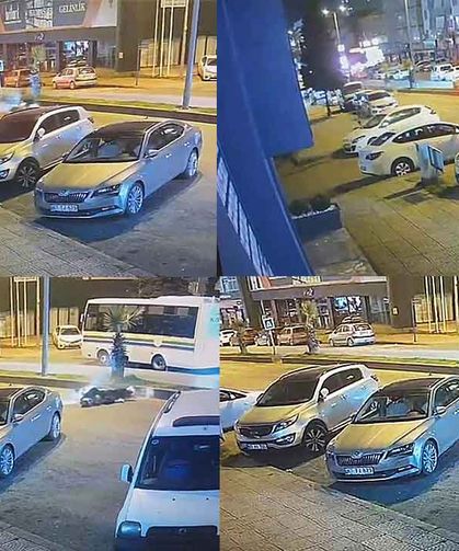 Motosiklet köpeğe çarpıp takla attı… O anlar kamerada…