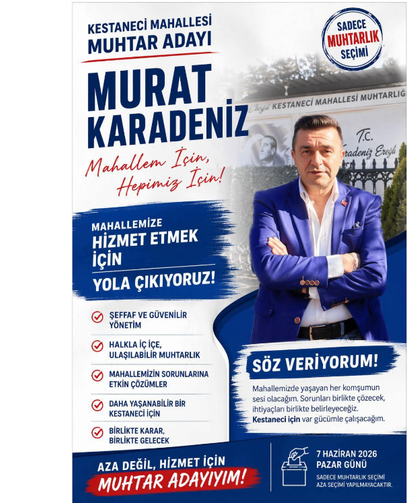 Murat Karadeniz adaylığını duyurdu...