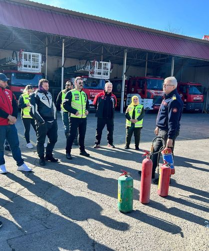 MOSAK ve Turizm Fakültesi'nde yangın eğitimi...