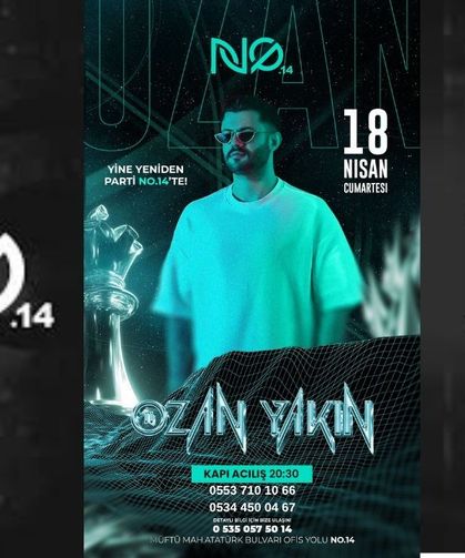 NO 14'de unutulmaz geceye davetlisiniz...