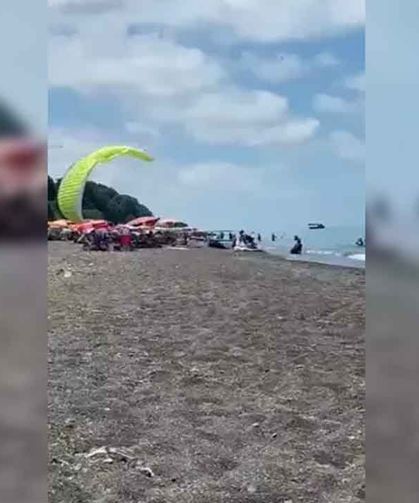 Havalanamadı… İnsanların içine daldı…