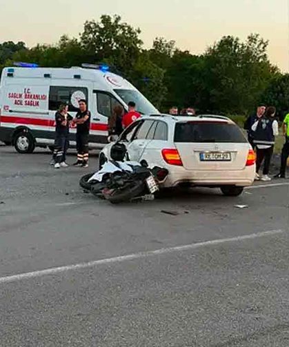 Genç motosikletli hayata tutunamadı…