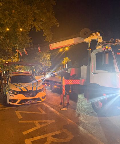Devriye atan polislerin dikkatinden kaçmadı...