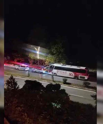 Polis aracına çarptı... Kaçarken yakalandı...