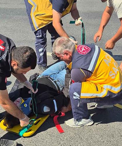 Motosiklet kazasında 1 kişi yaralandı…