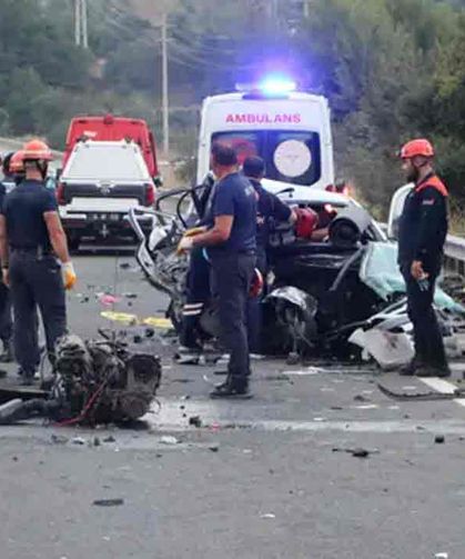 Feci Kaza… Karşı şeride geçti…1 ölü, 2 ağır yaralı