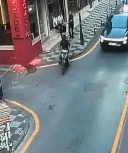 Yağmurdan kaçarken doluya tutuldu…