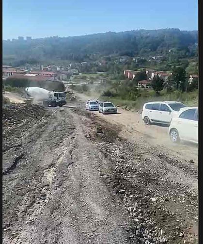 ‘O’ çalışma sürücülere zor anlar yaşattı…