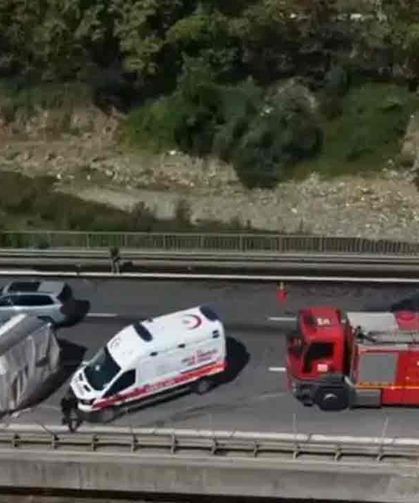 Otoyolda zincirleme kaza…1 yaralı var…
