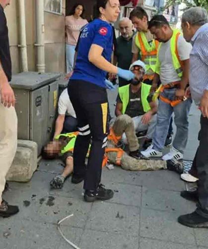 12 metreden düşen çatı ustası ağır yaralandı