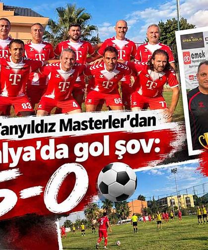 Turgut Tanyıldız Masterler’dan Antalya’da gol şov: 5-0