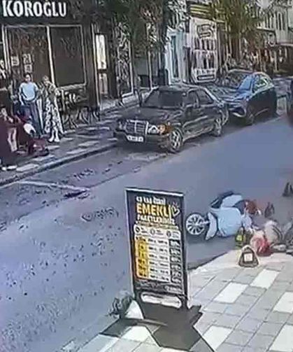 Beton dubaya çarptı…Sürücü yaralandı…Kaza kamerada
