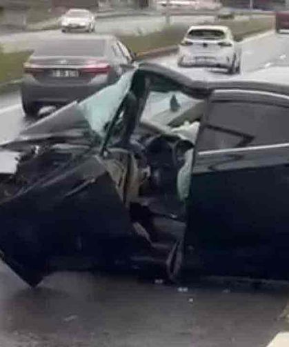 Motor bloğu koptu... Sürücü yaralandı...