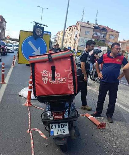 Mıcıra kaptırdı... Motoru yatırdı…