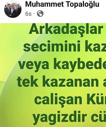 Paylaşım dikkat çekti? Topaloğlu ne demek istedi?