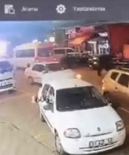 Fren yerine gaza bastı… Markete daldı…