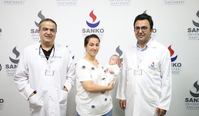 SANKO Üniversite Hastanesinde bebeğe kalp ameliyatı yapıldı