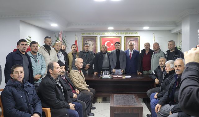 Aday adayı Sinan Durdu İlçe Başkanını ziyaret etti