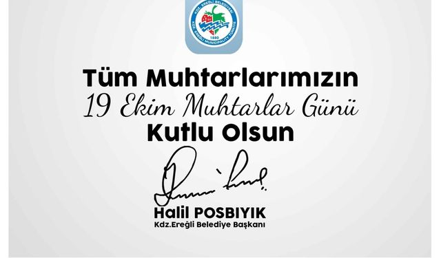 Posbıyık, Muhtarlar gününü kutladı...