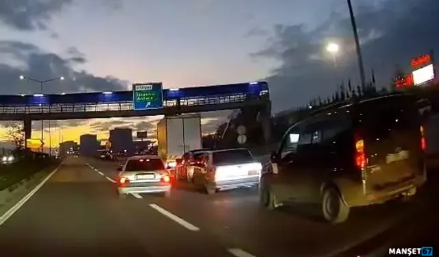 Düğün konvoyunda trafiği tehlikeye attılar...