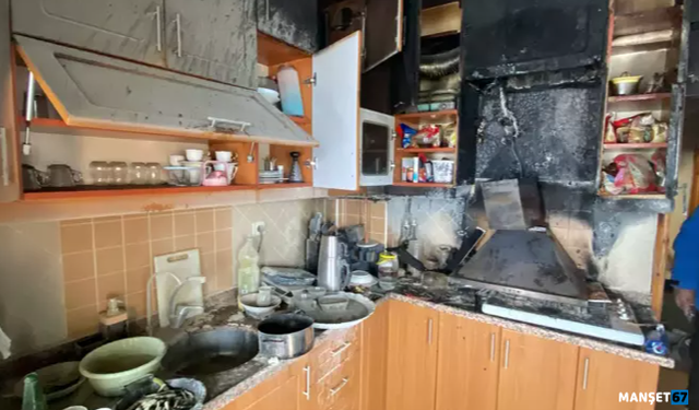 Daire yangınında 3'ü çocuk, 4 kişi dumandan etkilendi...