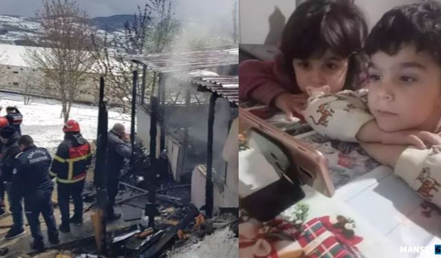 Planları farklıydı... Yangın 2 çocuğunu aldı...