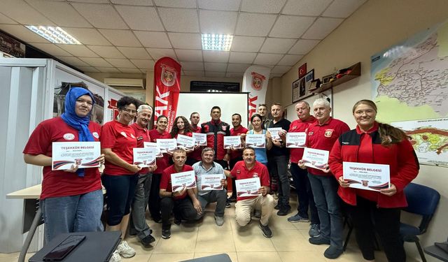 ERİDAK üyelerine teşekkür belgesi…