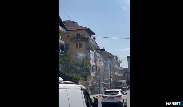 İnsanlar korktu… Trafik akışı durdu…