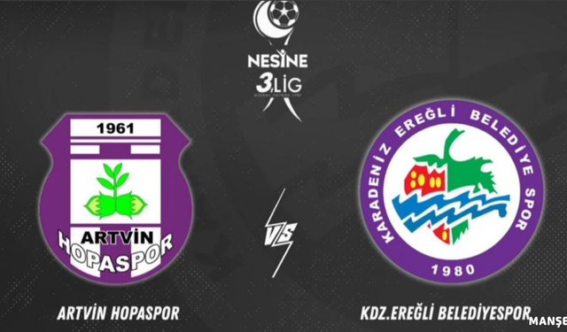 Ereğli Belediyespor Artvin'den 1 puan ile dönüyor...