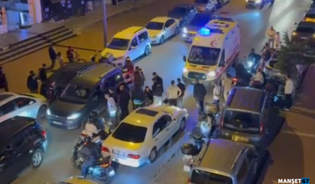 Motosikletin çarptığı yaya hastaneye kaldırıldı...