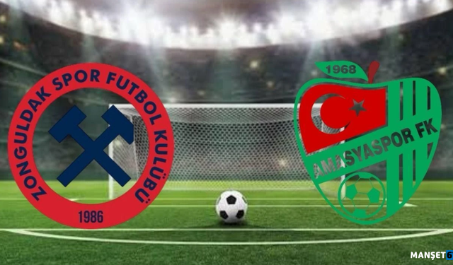 Zonguldakspor FK, Amasyaspor karşılaşmasında üç gol atıldı..