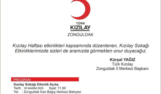 Kızılay haftası etkinliklerle kutlanacak...