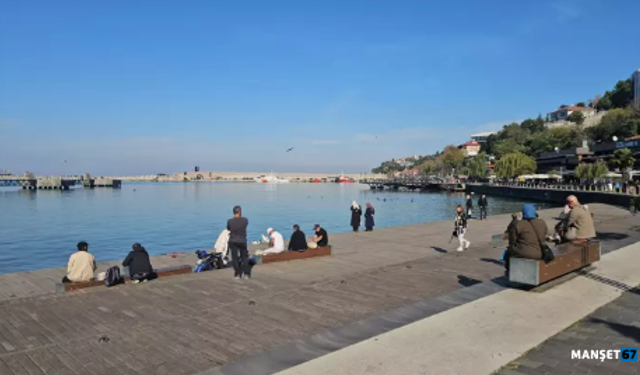 Güneşi havanın tadını denizi izleyerek çıkardılar...